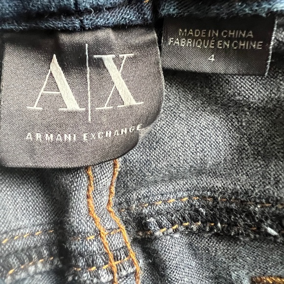 Armani Exchange Women’s Dark Wash Skinny Jeans Size 4 Stretch Denim A|X Designer - Picture 4 of 7